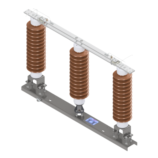 Seccionador de Tres Columnas de Doble Apertura Lateral